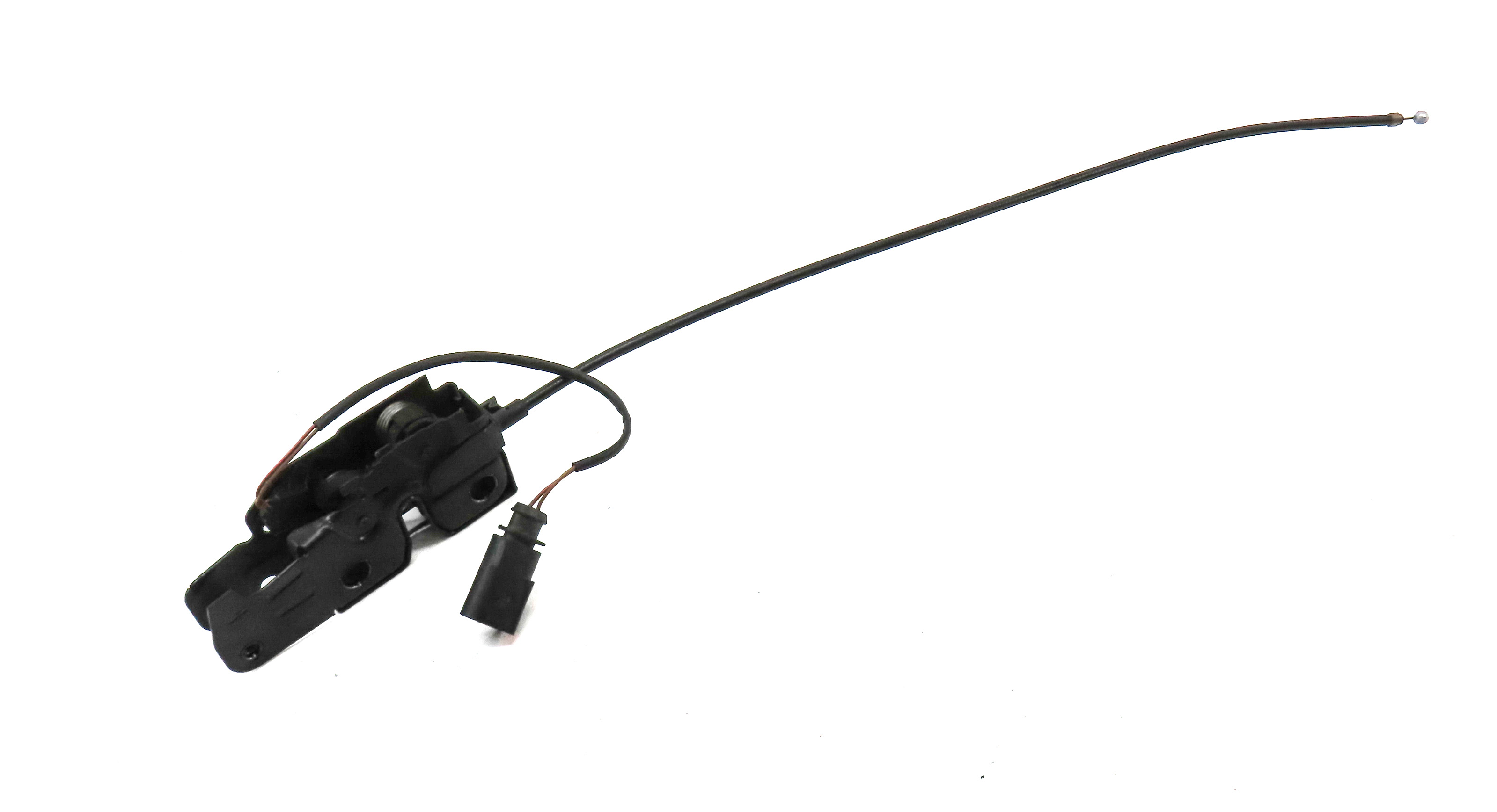 2015 AUDI Q7 (4L) FRONT HOOD LID BONNET LOWER LOCK LATCH ACTUATOR w/CABLE — exact item pictured